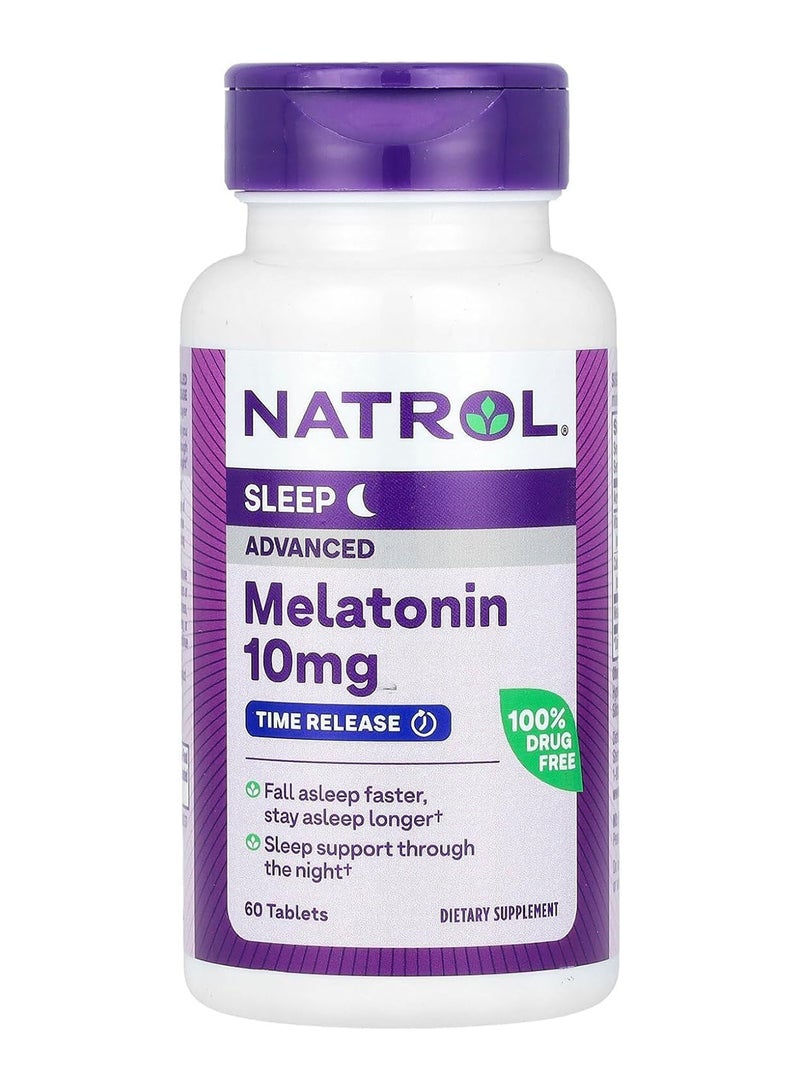 now Melatonin Advanced Sleep 10mg - 60 Tablets, Packaging May Vary - Image 3